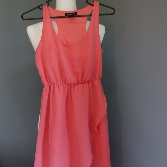 Wet Seal High Low Tank top Dress in Peach - Picture 2 of 7